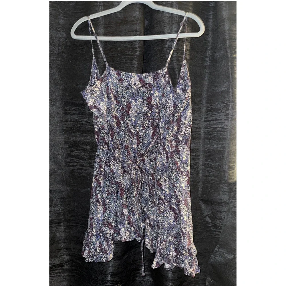 Free People Women's 2 Piece Bundle Long Sleeve Knit Top + Floral tank top small